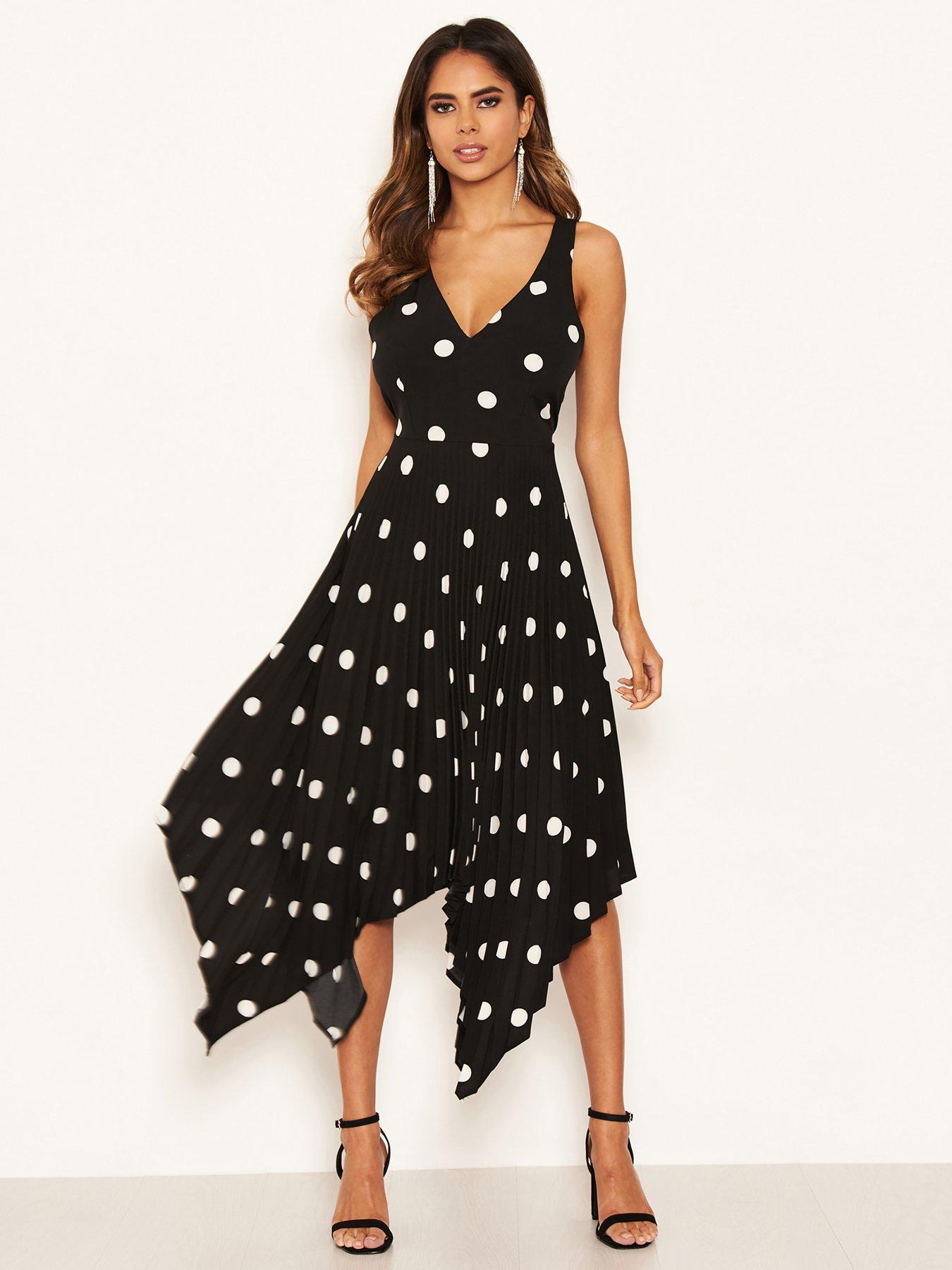 Polka dot cheap midi dress uk