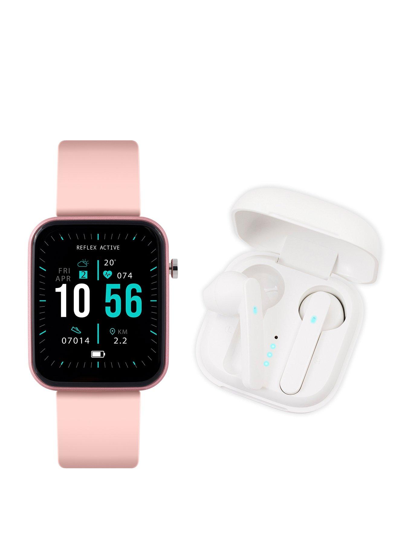 undefined Series 13 Pink Smart Watch and True Wireless Sound Earbud Set
