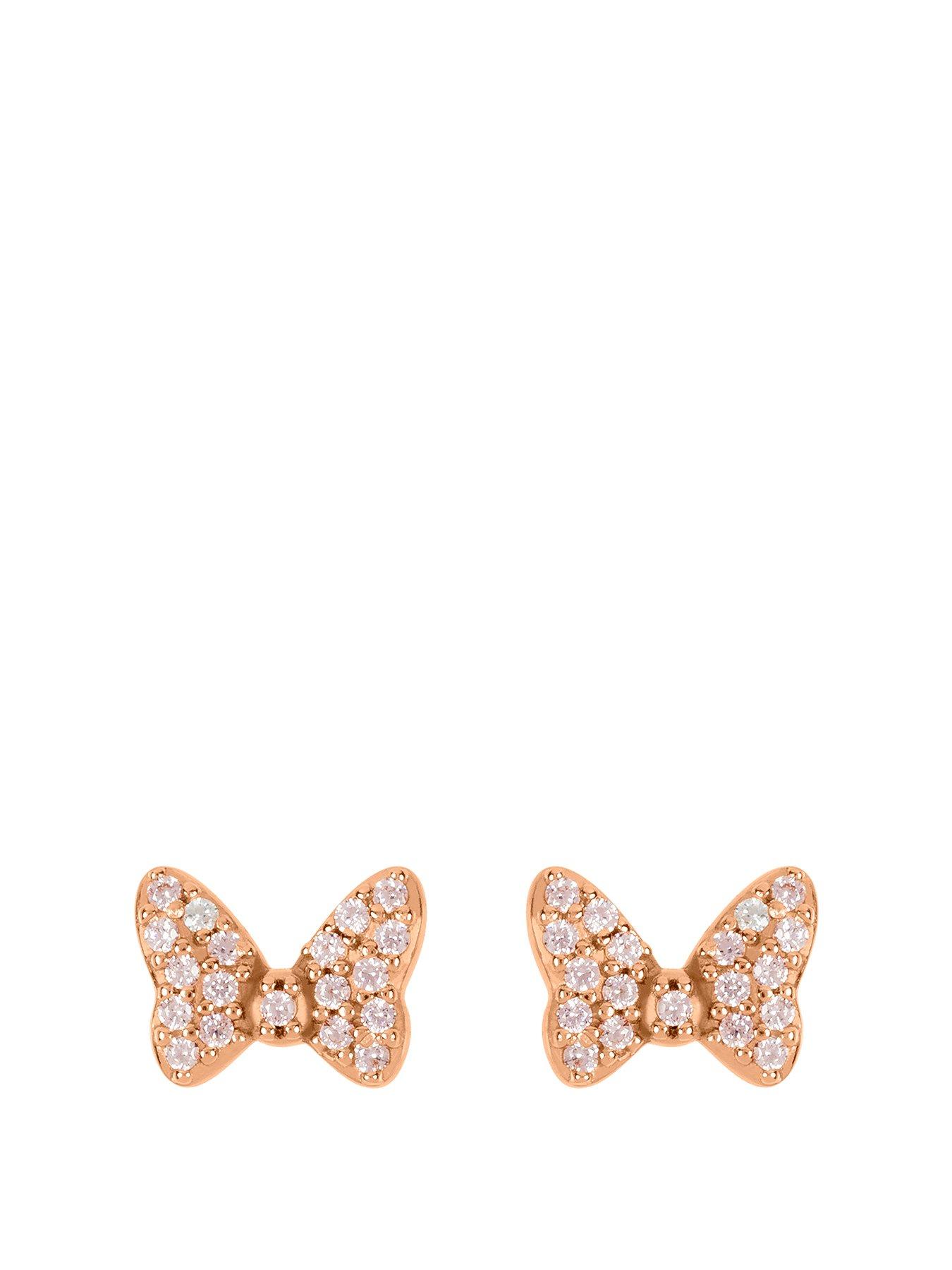 Minnie mouse rose sales gold earrings