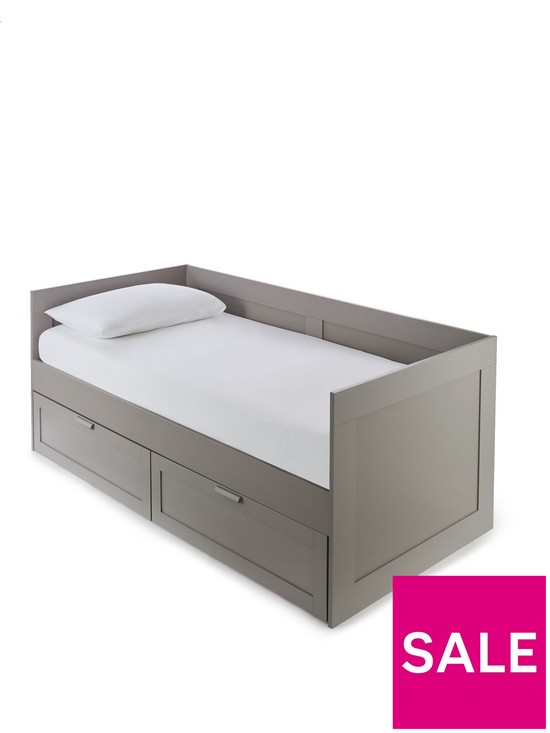 stillFront image of very-home-taryn-childrens-day-bed-with-storage-drawers-andnbspmattress-options-buy-and-save-grey