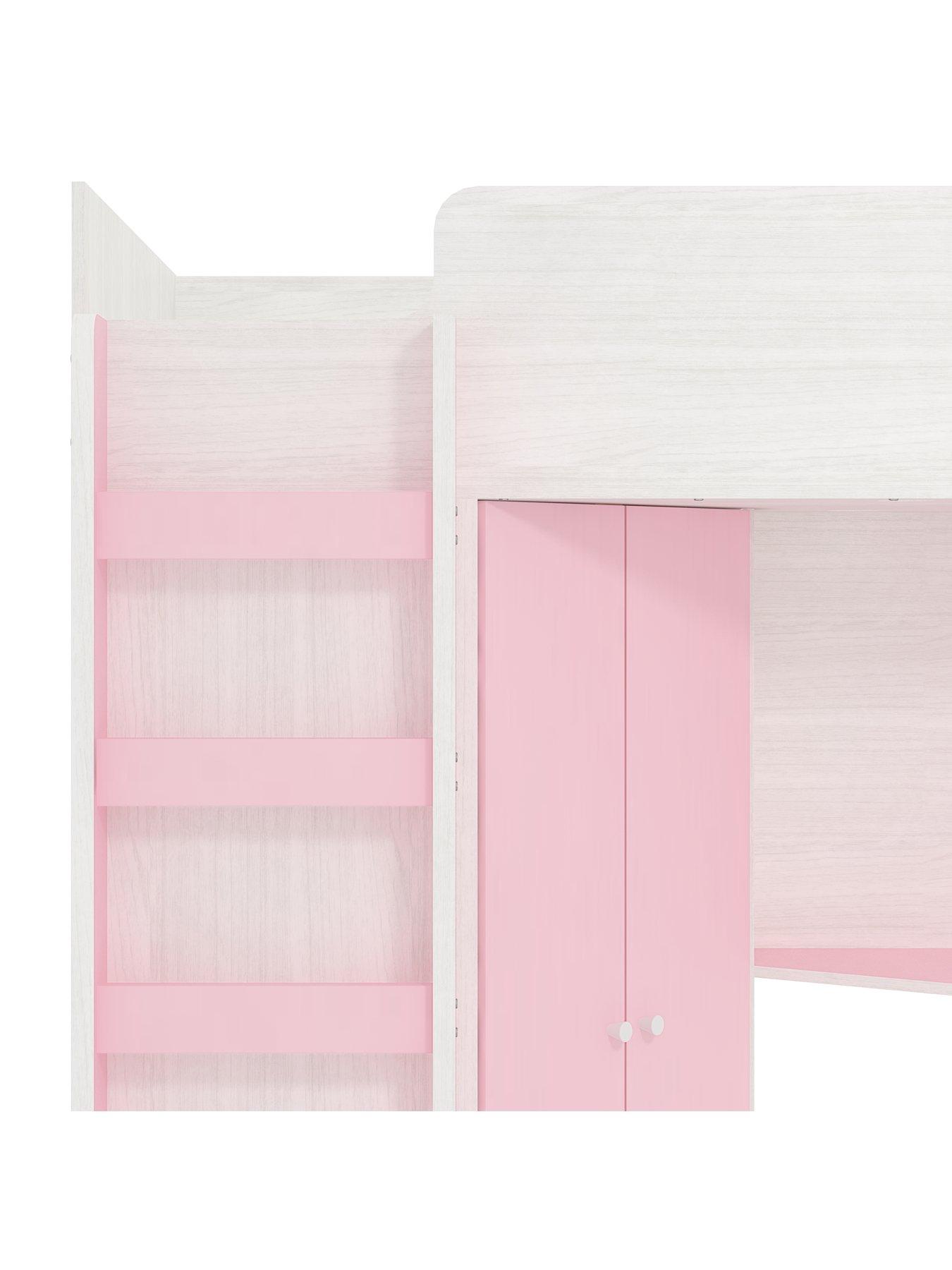 Image 5 of 7 of Very Home Miami Fresh High Sleeper Bed&nbsp;with Mattress Options (Buy and SAVE!) - Pink