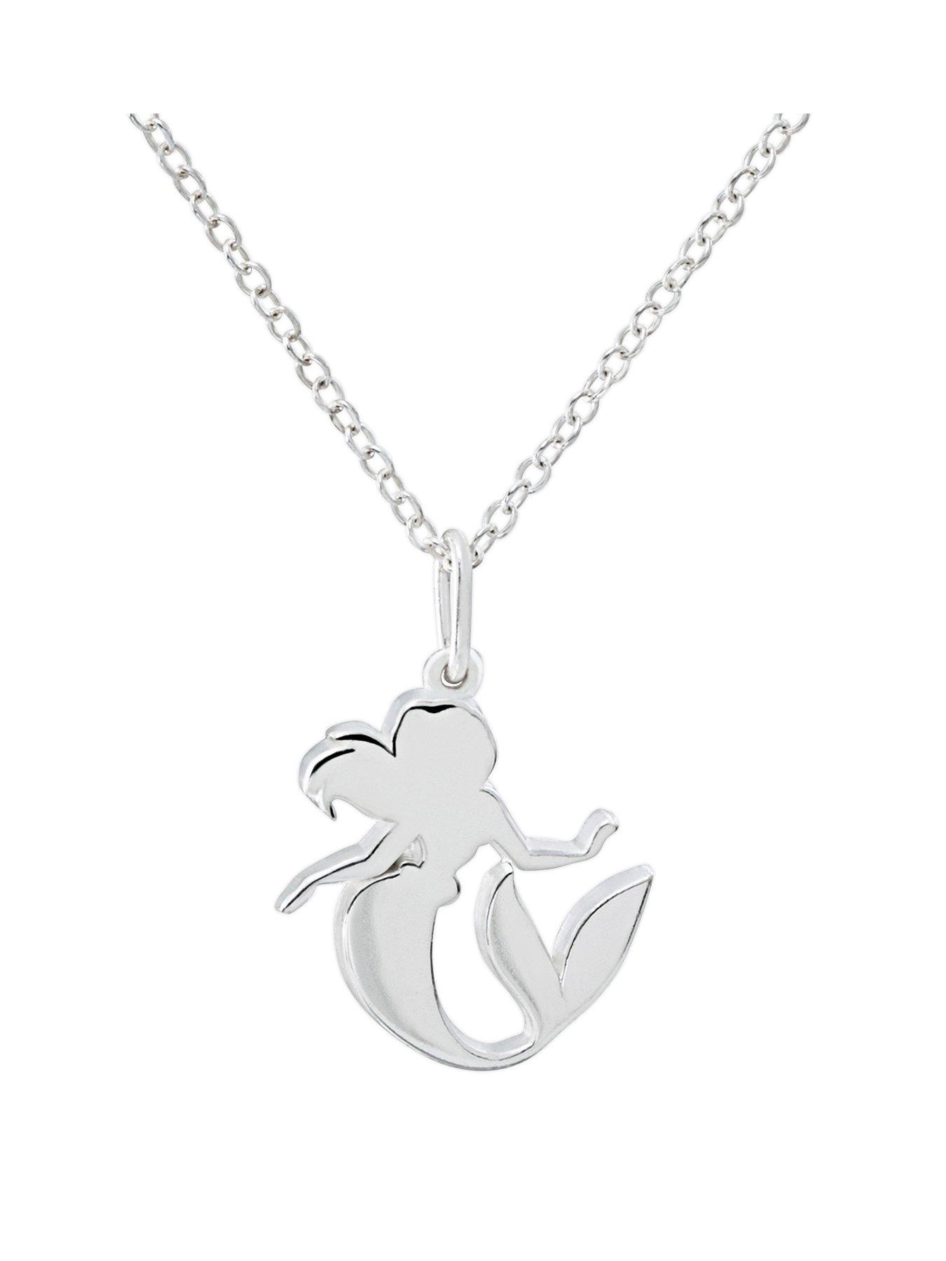 Disney Princess Mermaid Sterling Silver Necklace