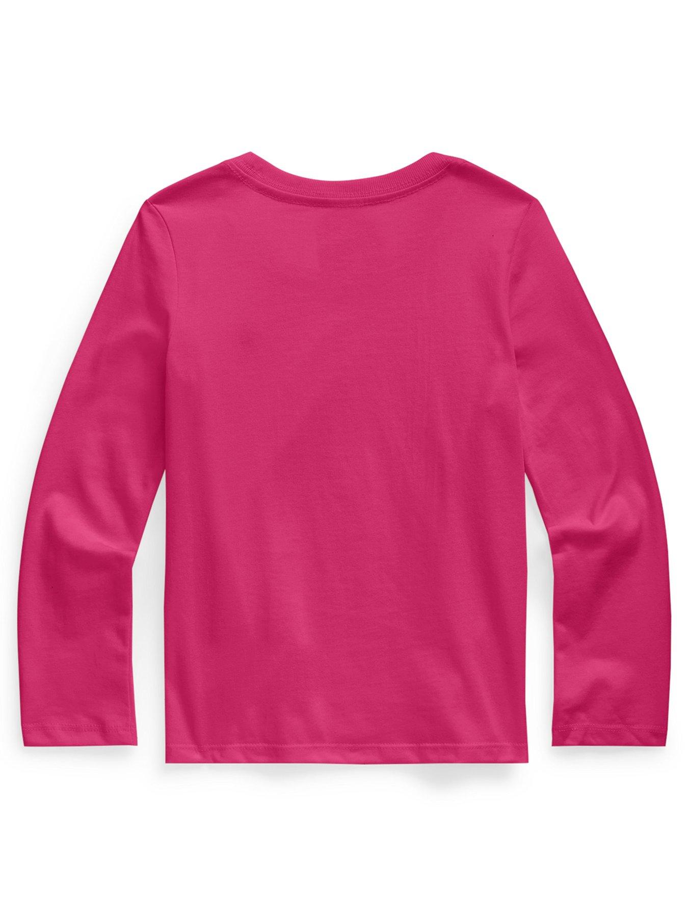 Girls pink online shirt