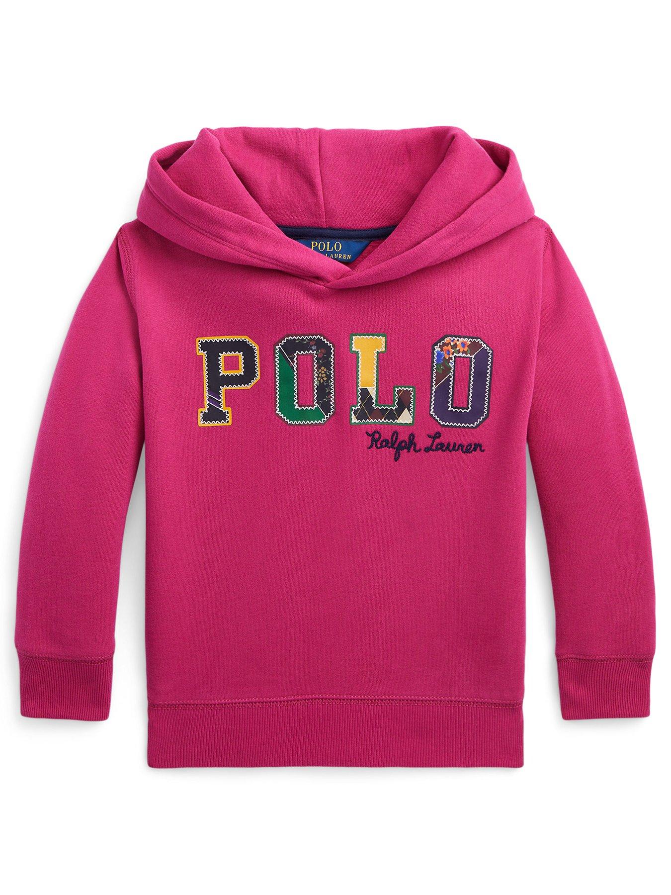 Polo Ralph Lauren Girls Neon dye sweatpants sz small 7 New! Hot magenta Pink