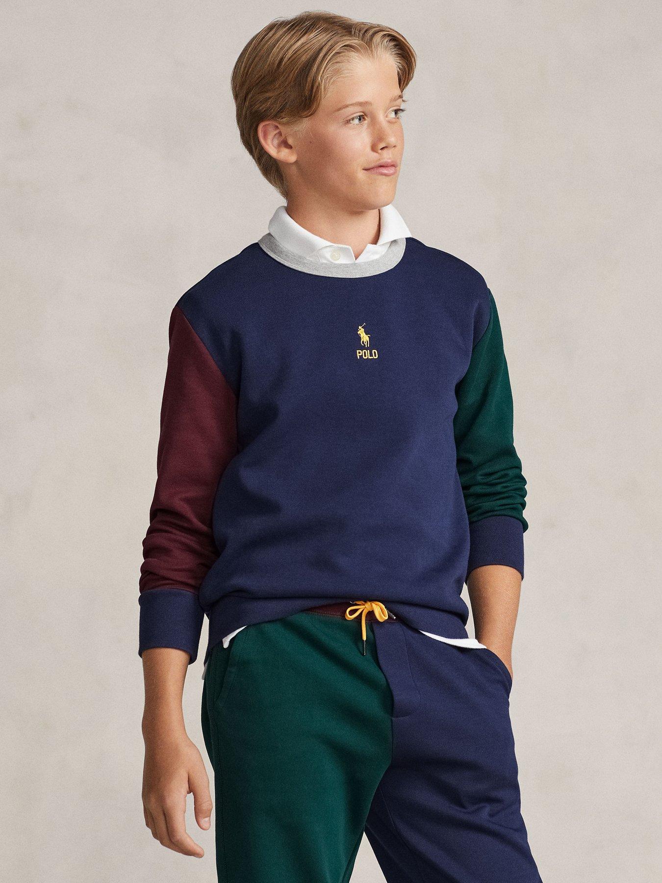 Boys ralph lauren sweatshirt hotsell