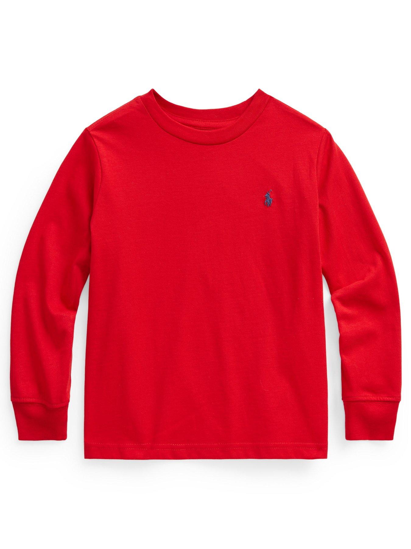 Long sleeve red on sale t shirt