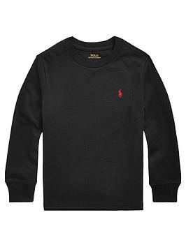 Ralph Lauren Boys Classic Long Sleeve T-Shirt - Black