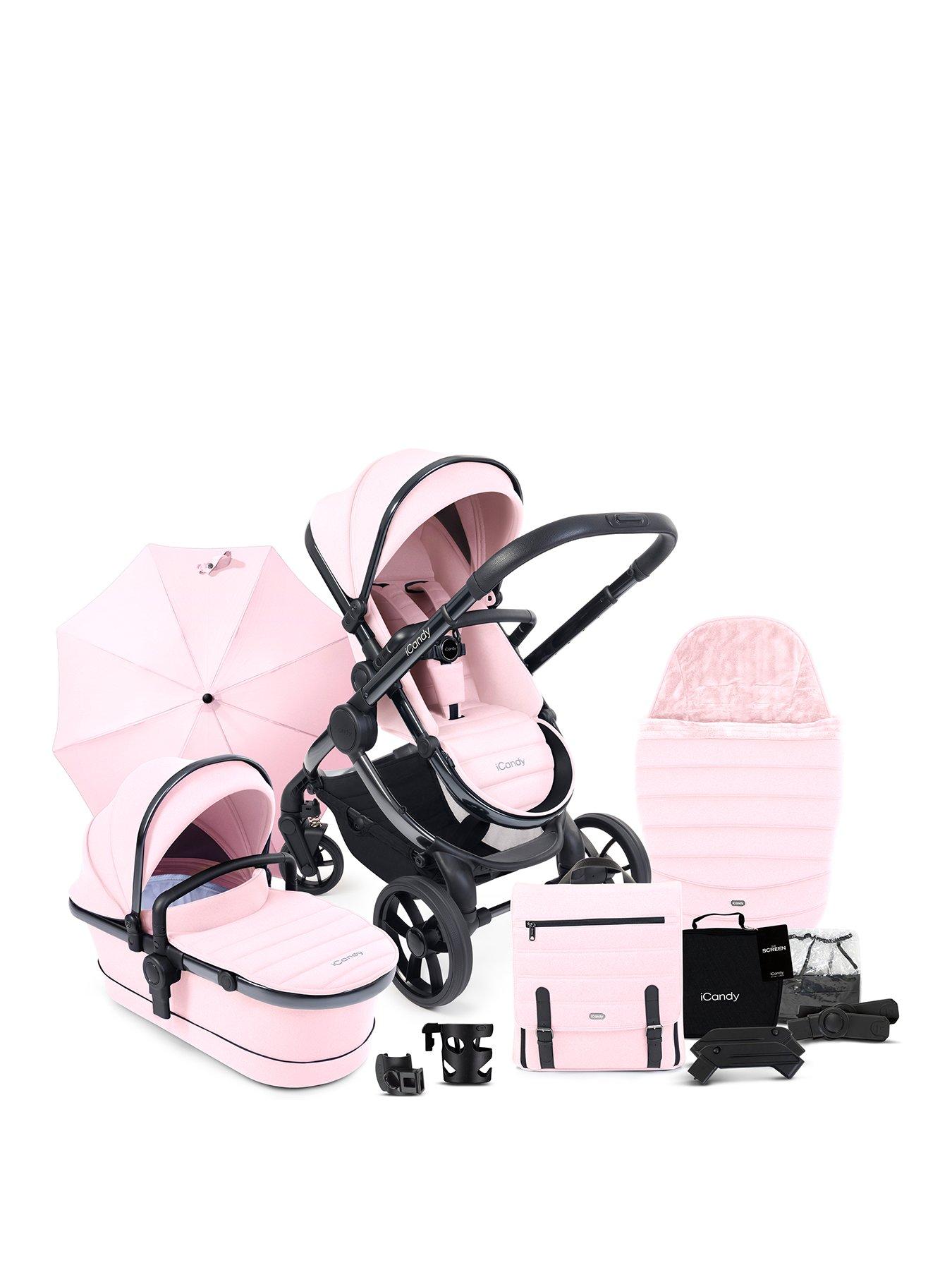 Blush pink pram online