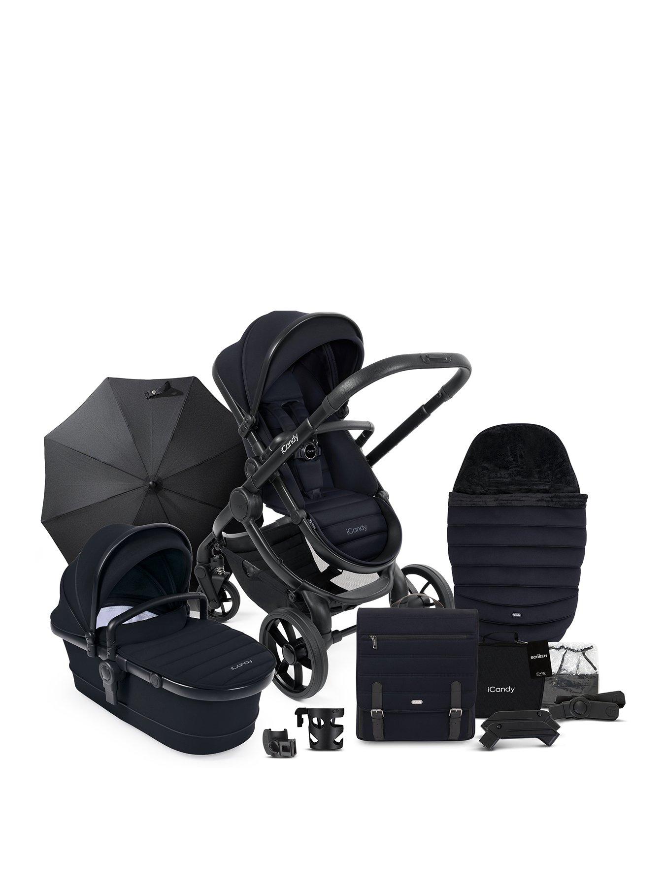 Icandy clearance black pram