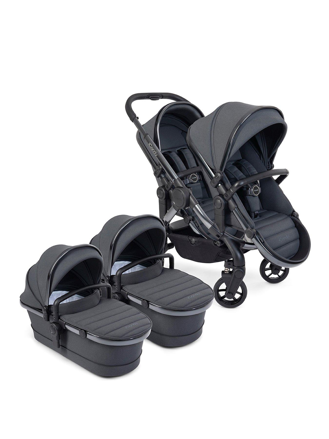 Grey cheap pushchair set