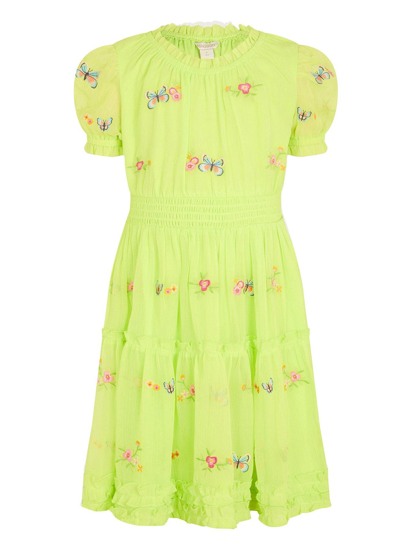 Monsoon girls butterfly sales dress