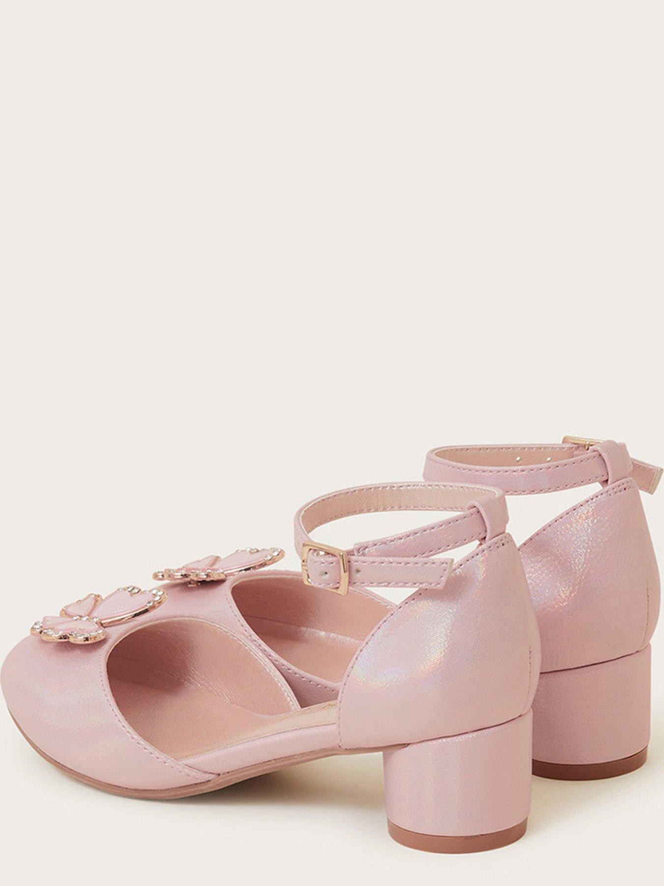 Pale pink shop block heel shoes