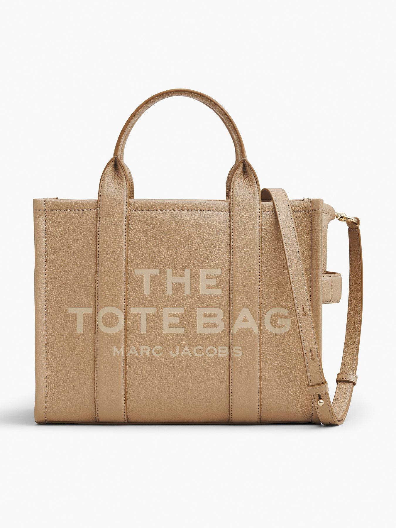undefined The Medium Leather Tote Bag - Camel