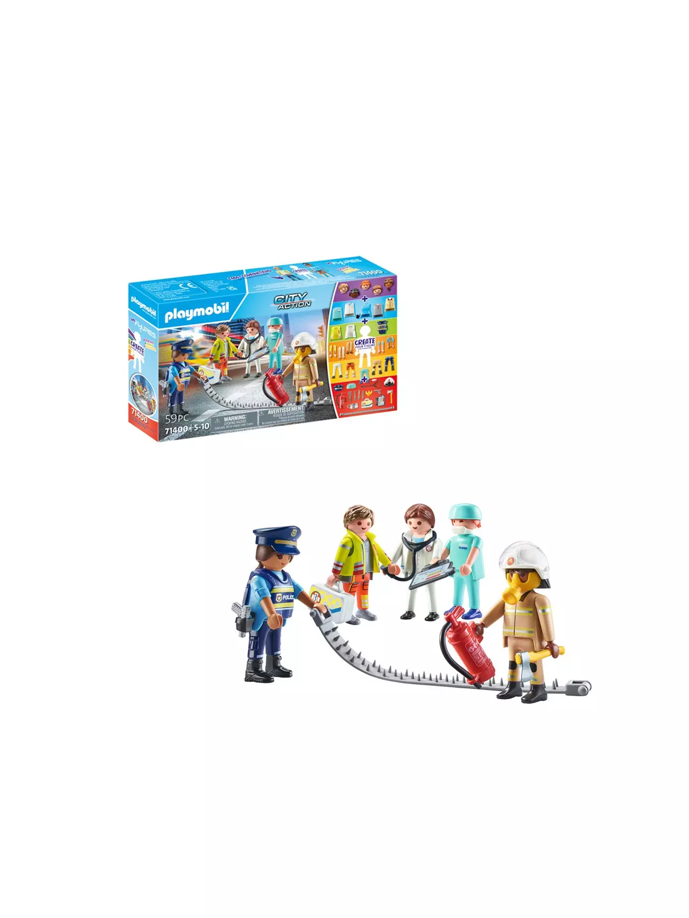 Playmobil unboxing : Transportable fire station (2022) - 71193