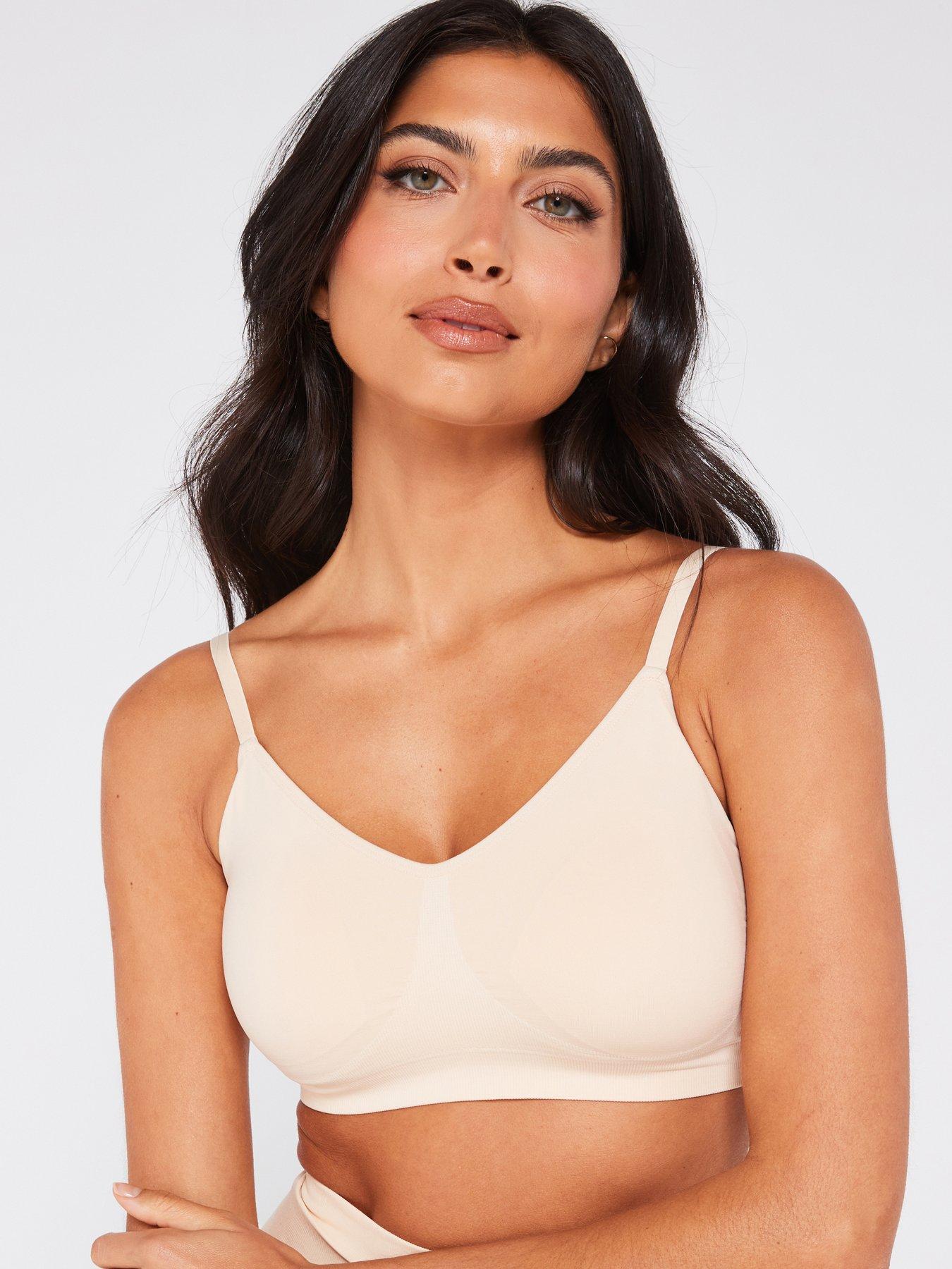 Boux Avenue Rib Lounge Bralette - Cream