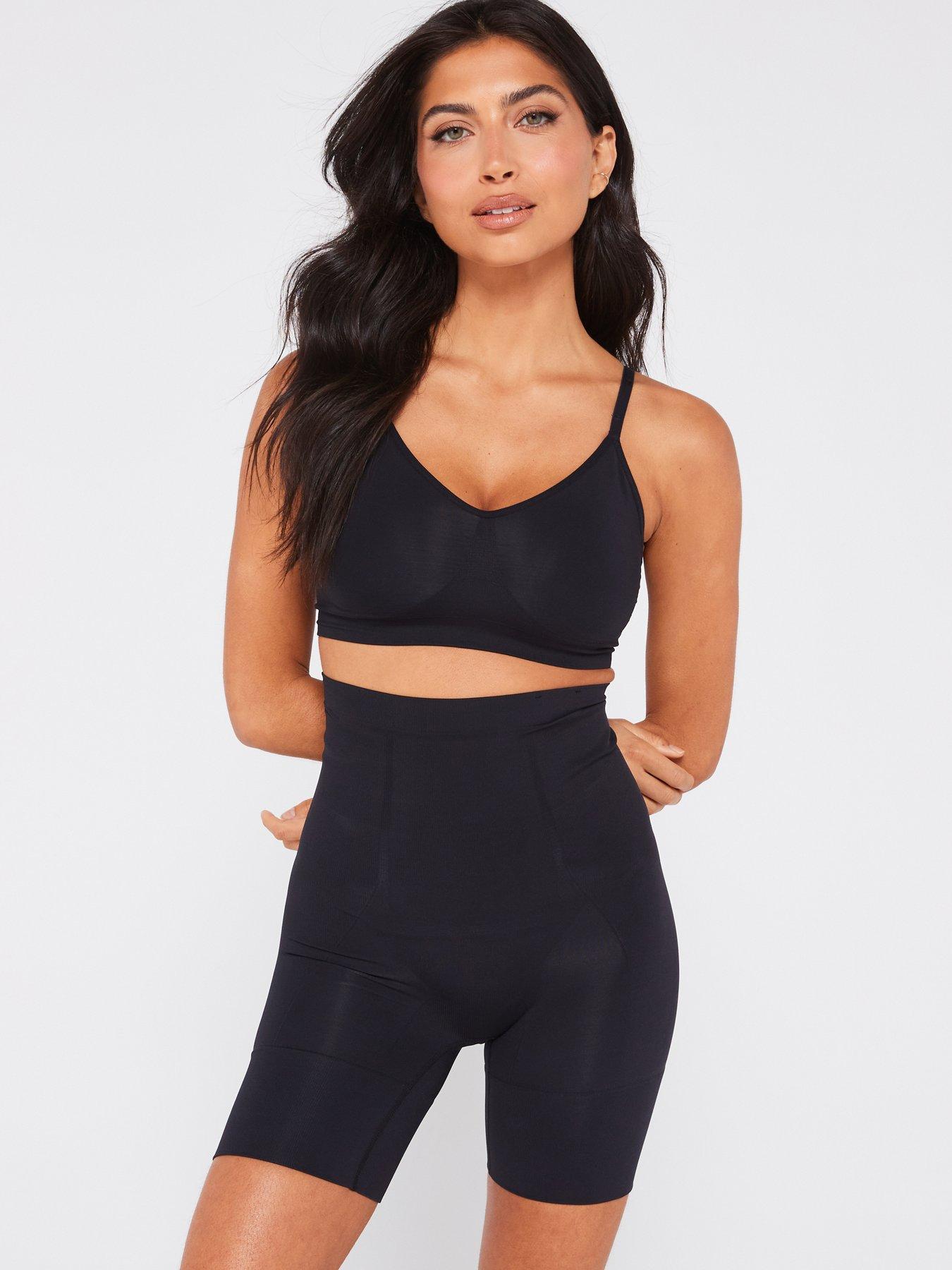 Image 3 of 4 of DORINA High Waist Shorts With Open Gusset - Black