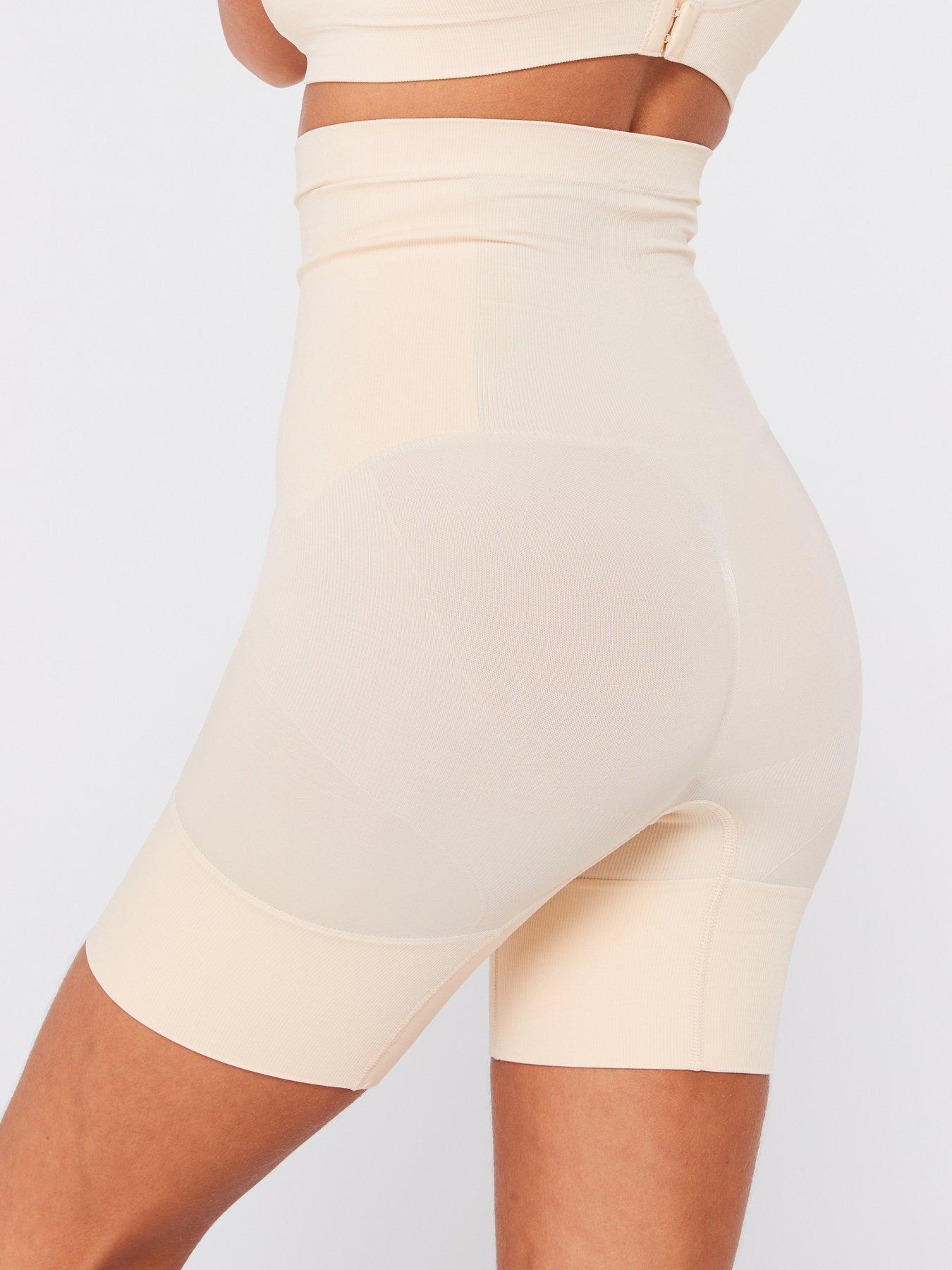 DORINA High Waist Shorts With Open Gusset Beige Very