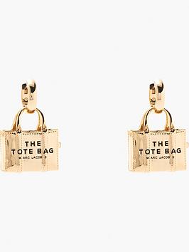 marc jacobs the tote bag earrings - light antque gold
