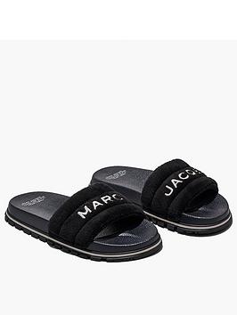 marc jacobs the terry slide - black