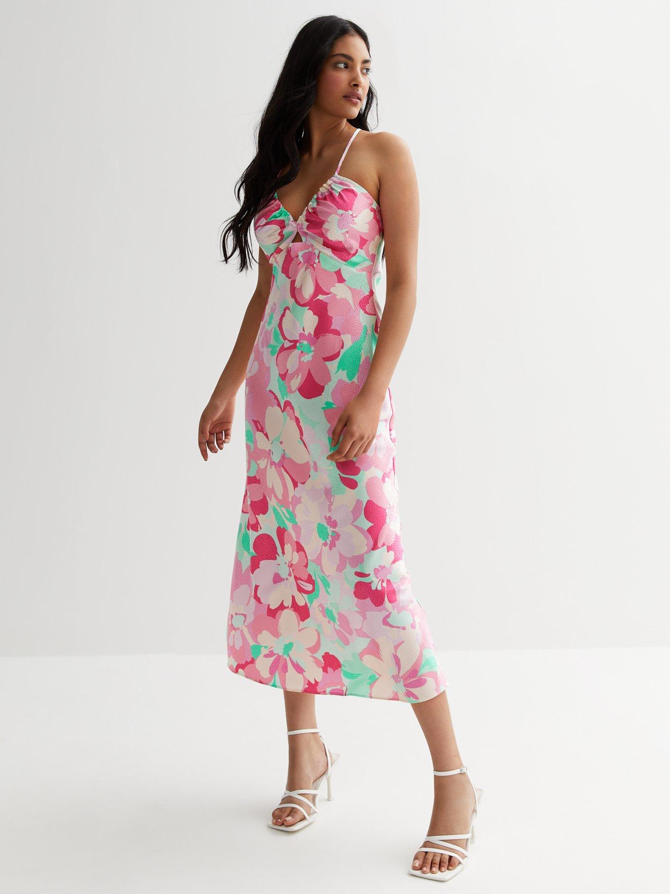 New look hotsell pink floral dress