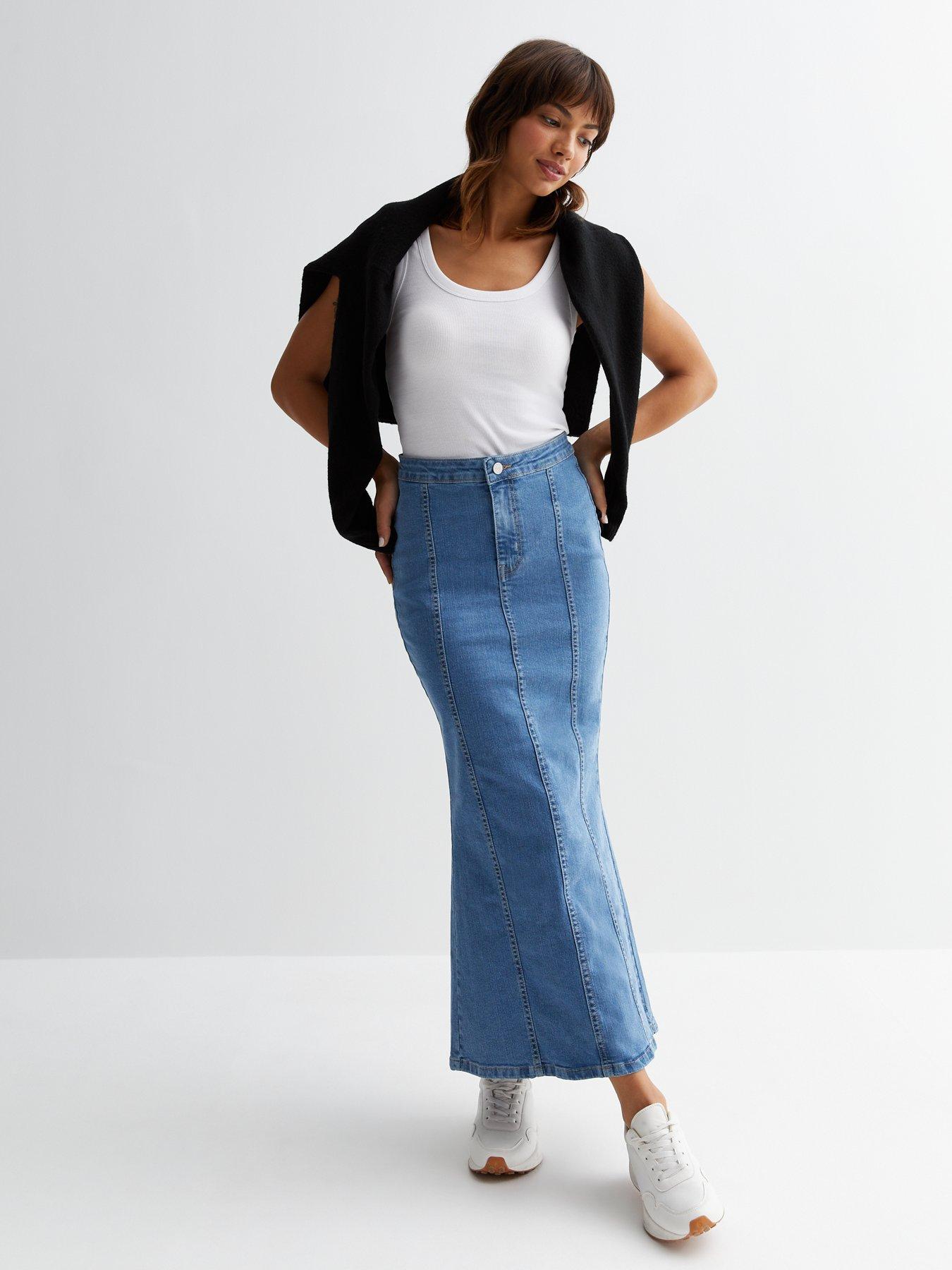 New look denim store skirt