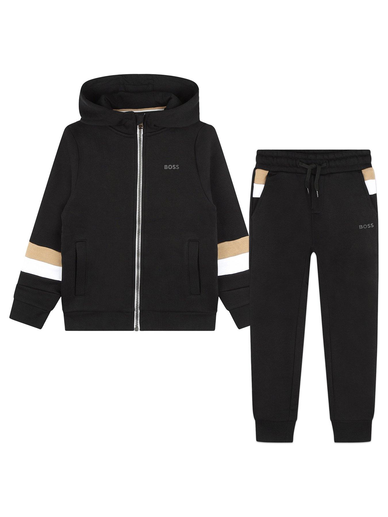 Boss hotsell tracksuit black