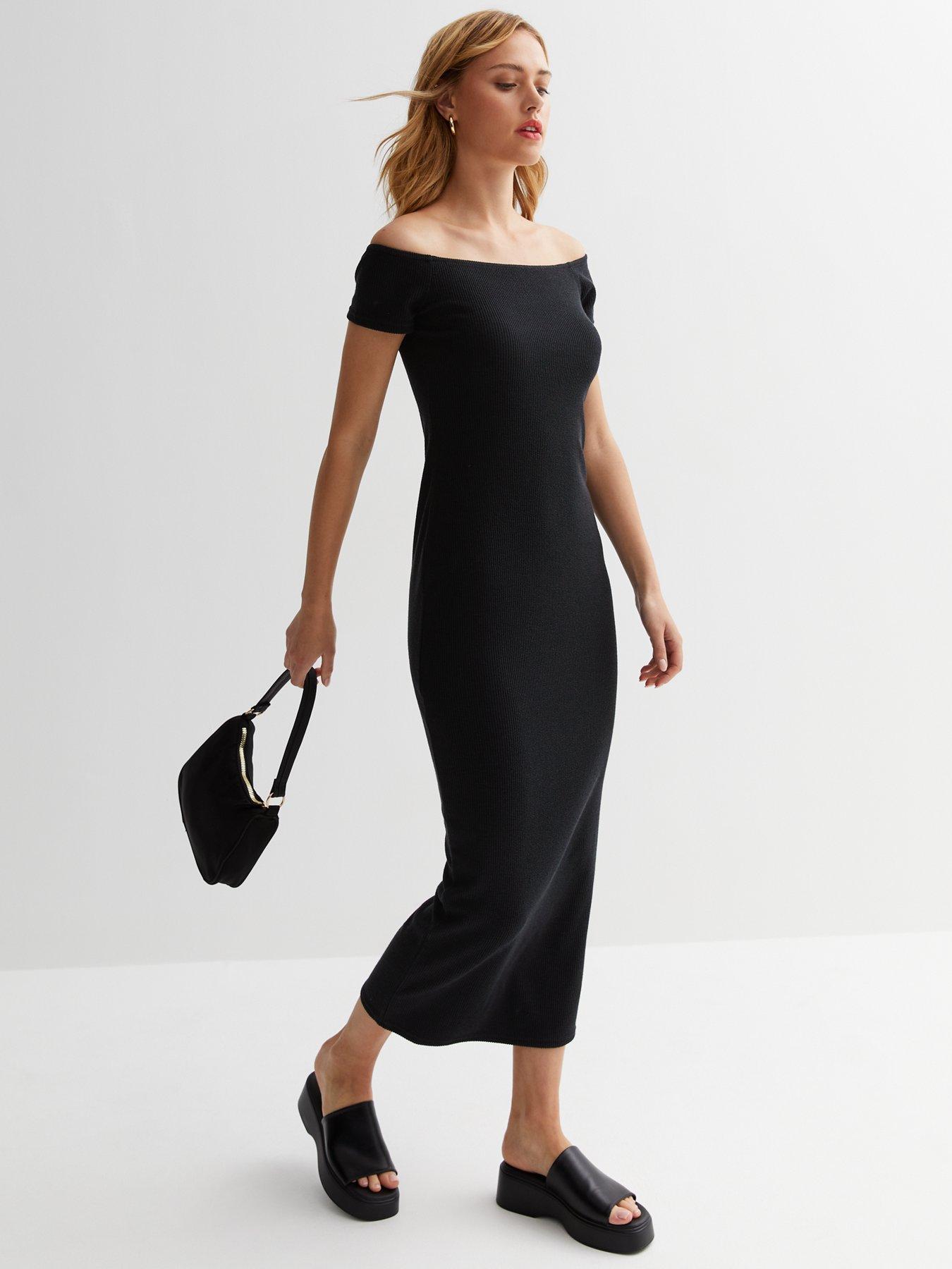 New look shop black bardot dress