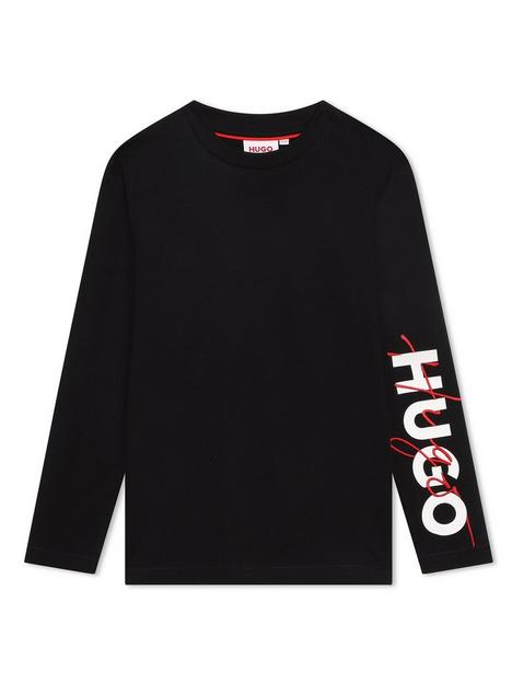 hugo-boys-sleeve-logo-long-sleeve-t-shirt-black