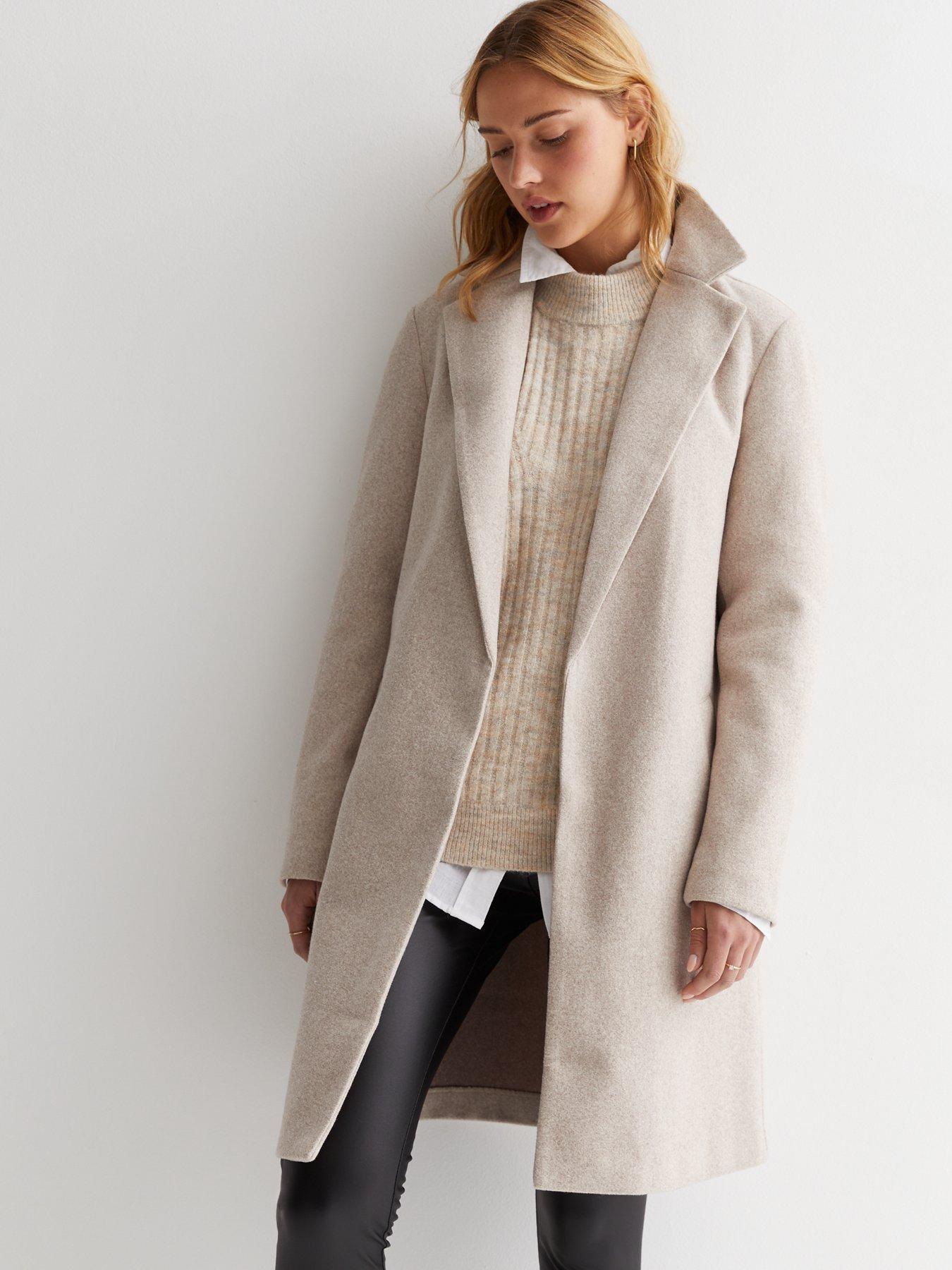 New look wool coat hotsell