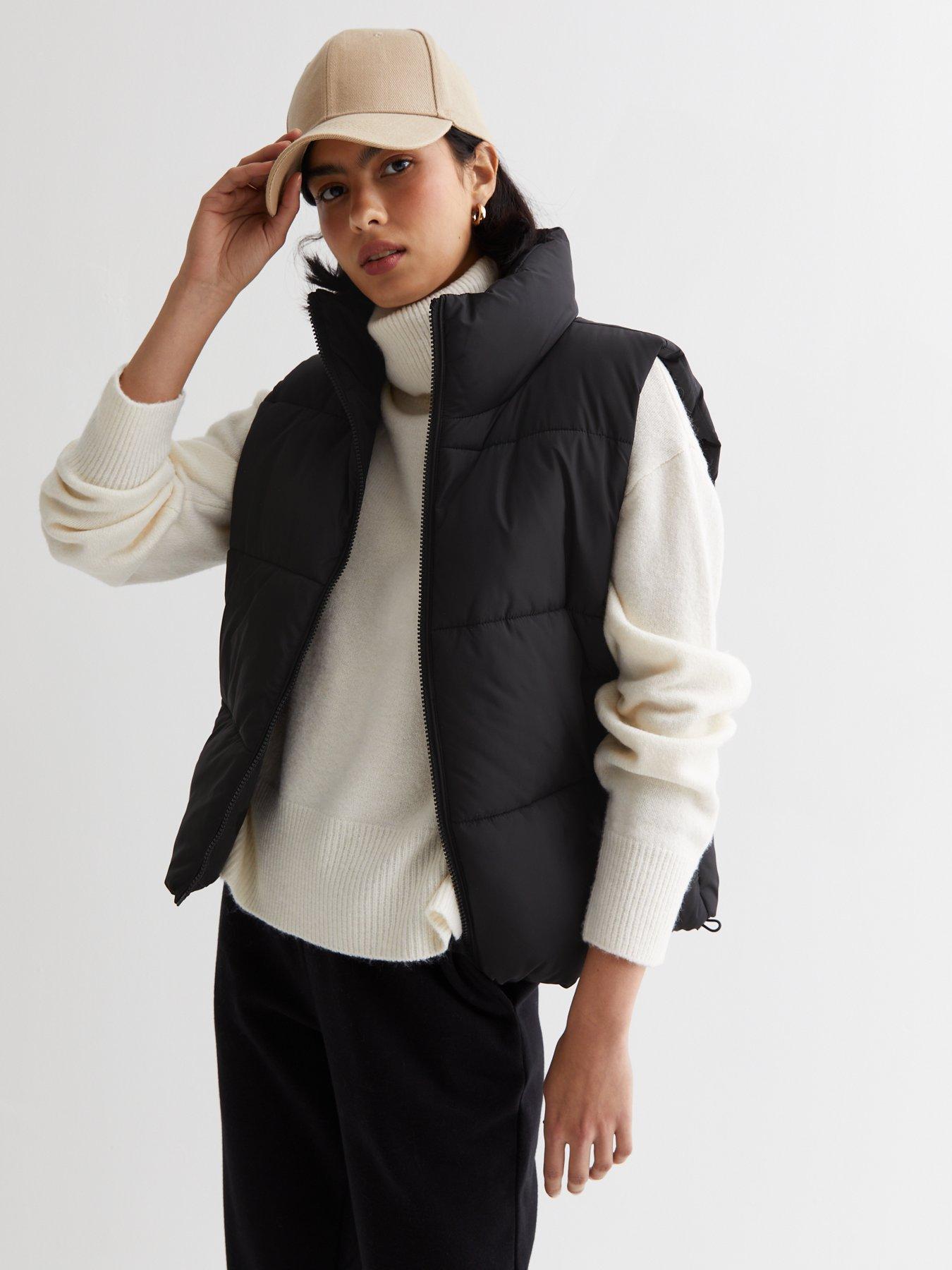 New look outlet cropped puffer jacket