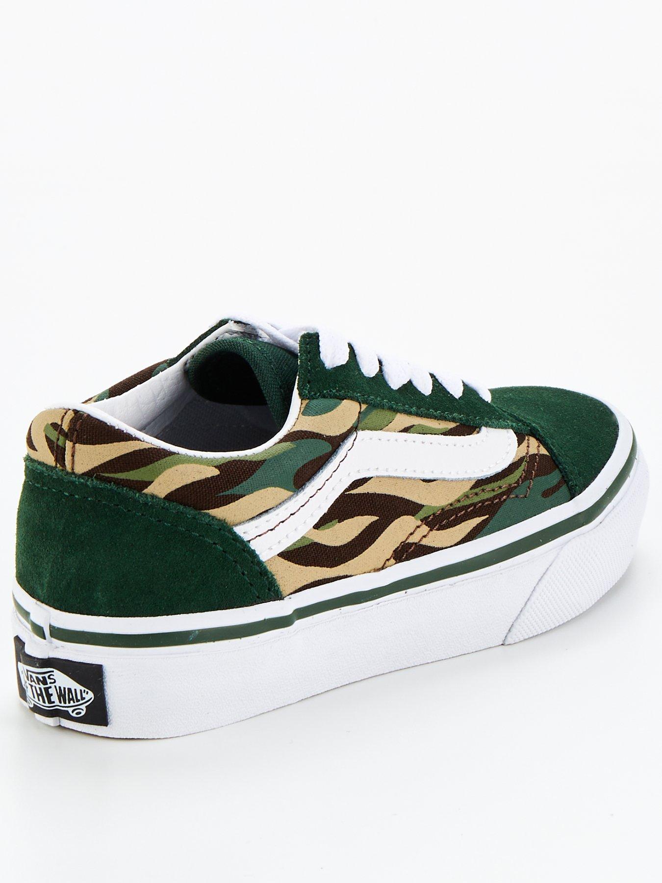 Vans on sale flame trainers