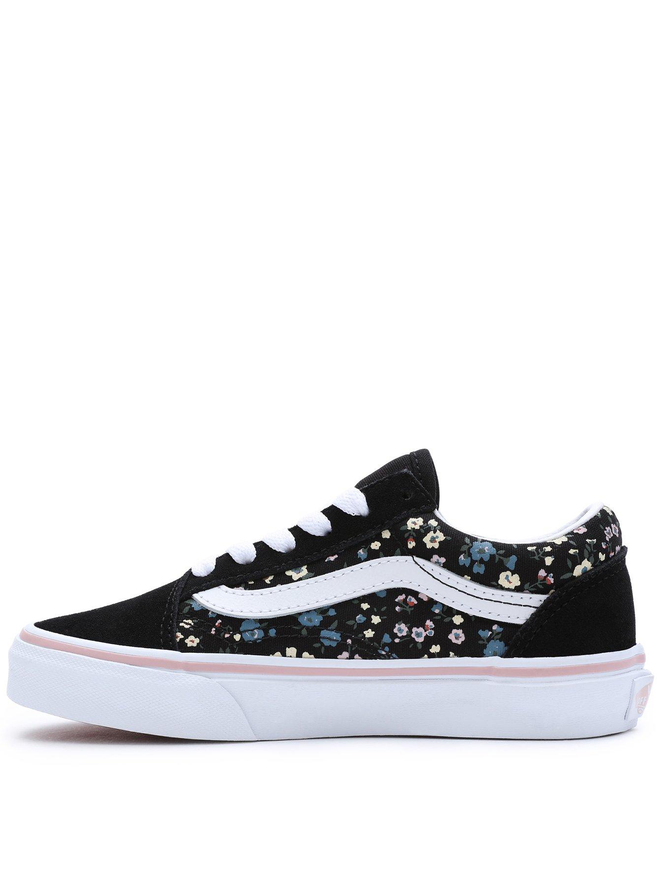 Grey on sale floral vans