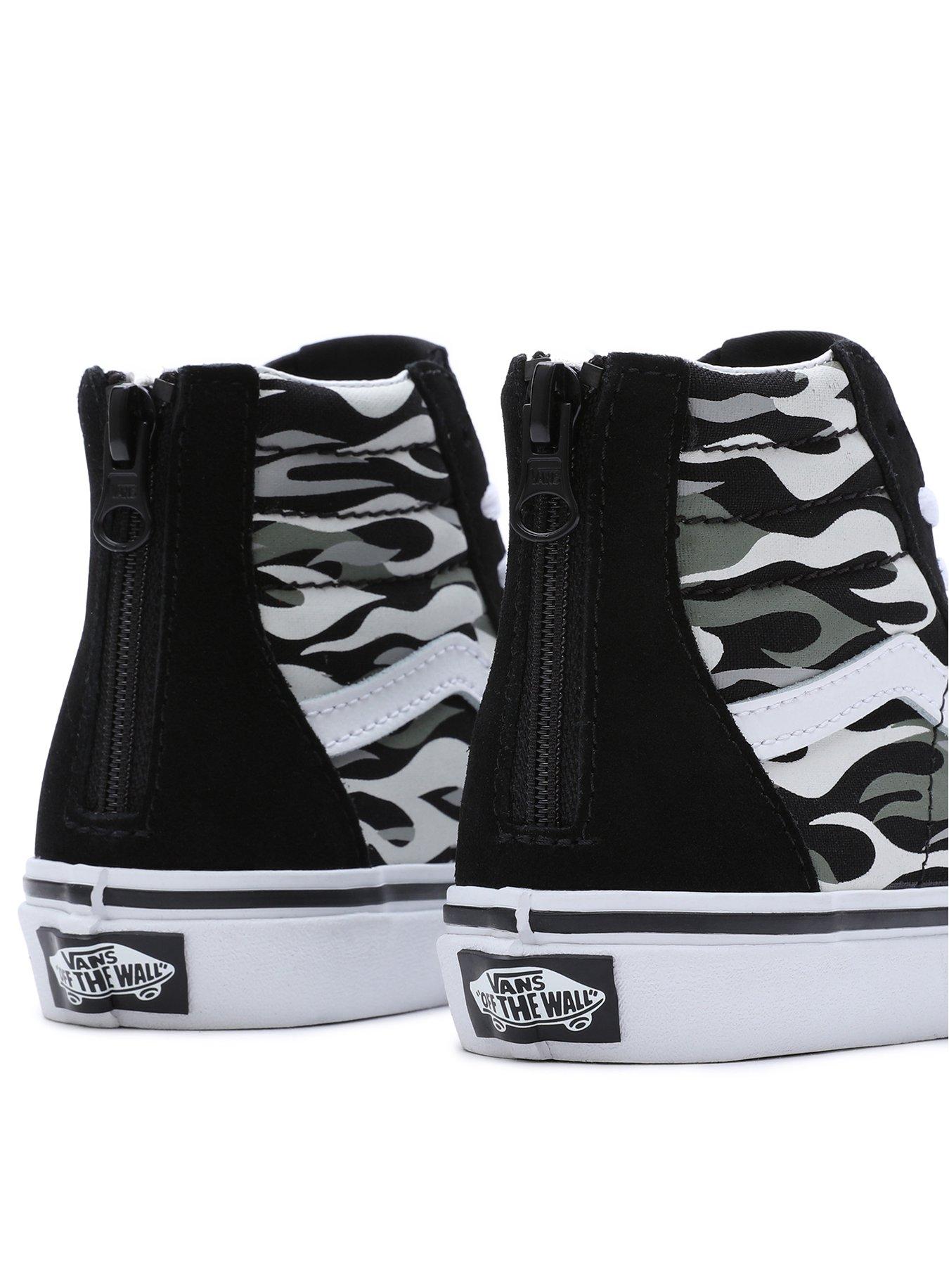 Vans sk8 hi hot sale grey black