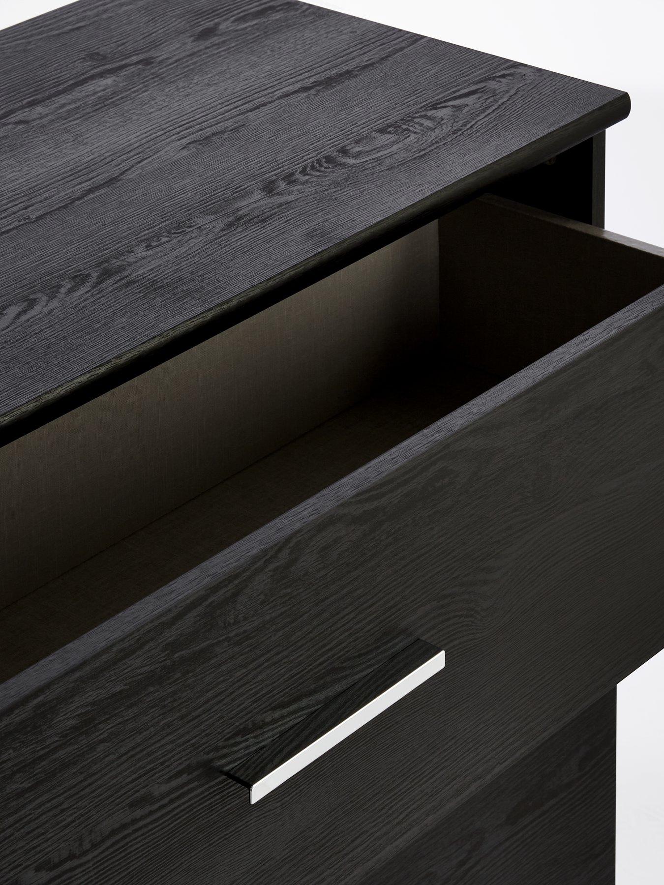 Image 4 of 7 of The Very Collection Panama 2 Door, 1 Drawer Compact&nbsp;Sideboard - Black&nbsp;- FSC&reg; Certified
