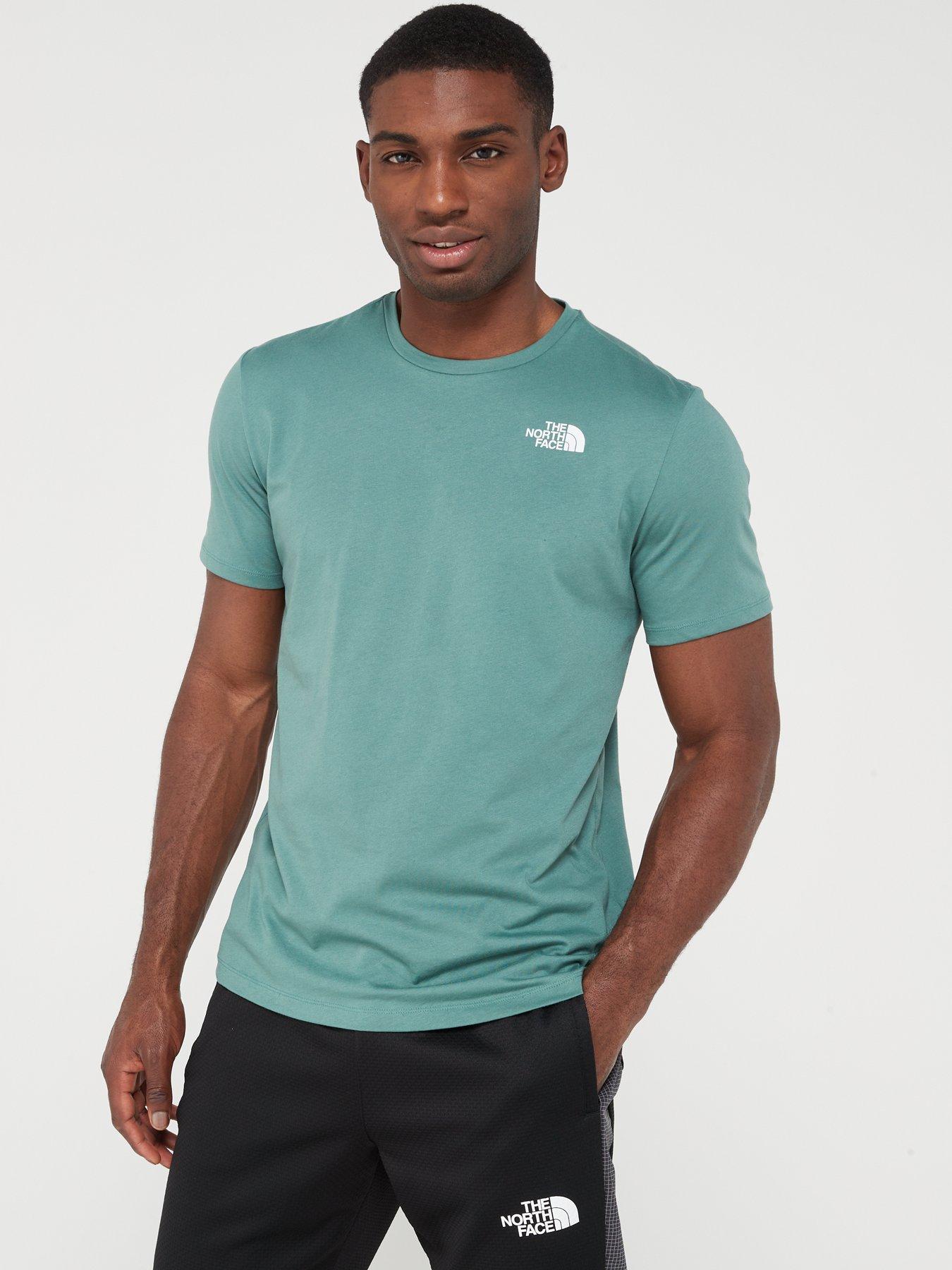 Mens green north face cheap t shirt