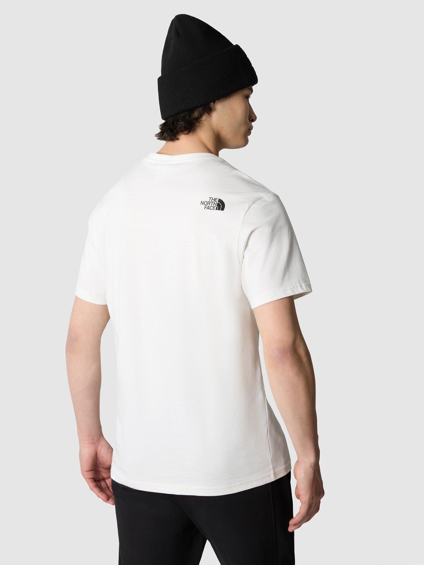 North face white hot sale t shirt