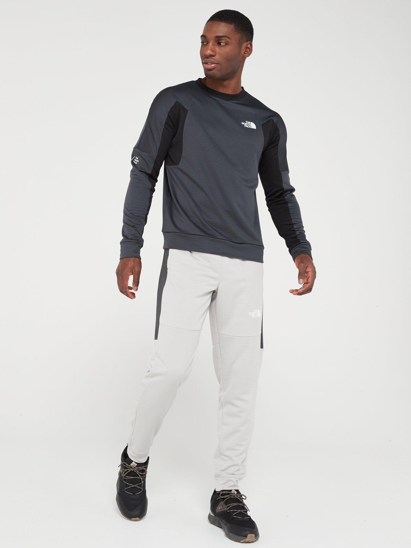 Mens north face online joggers grey