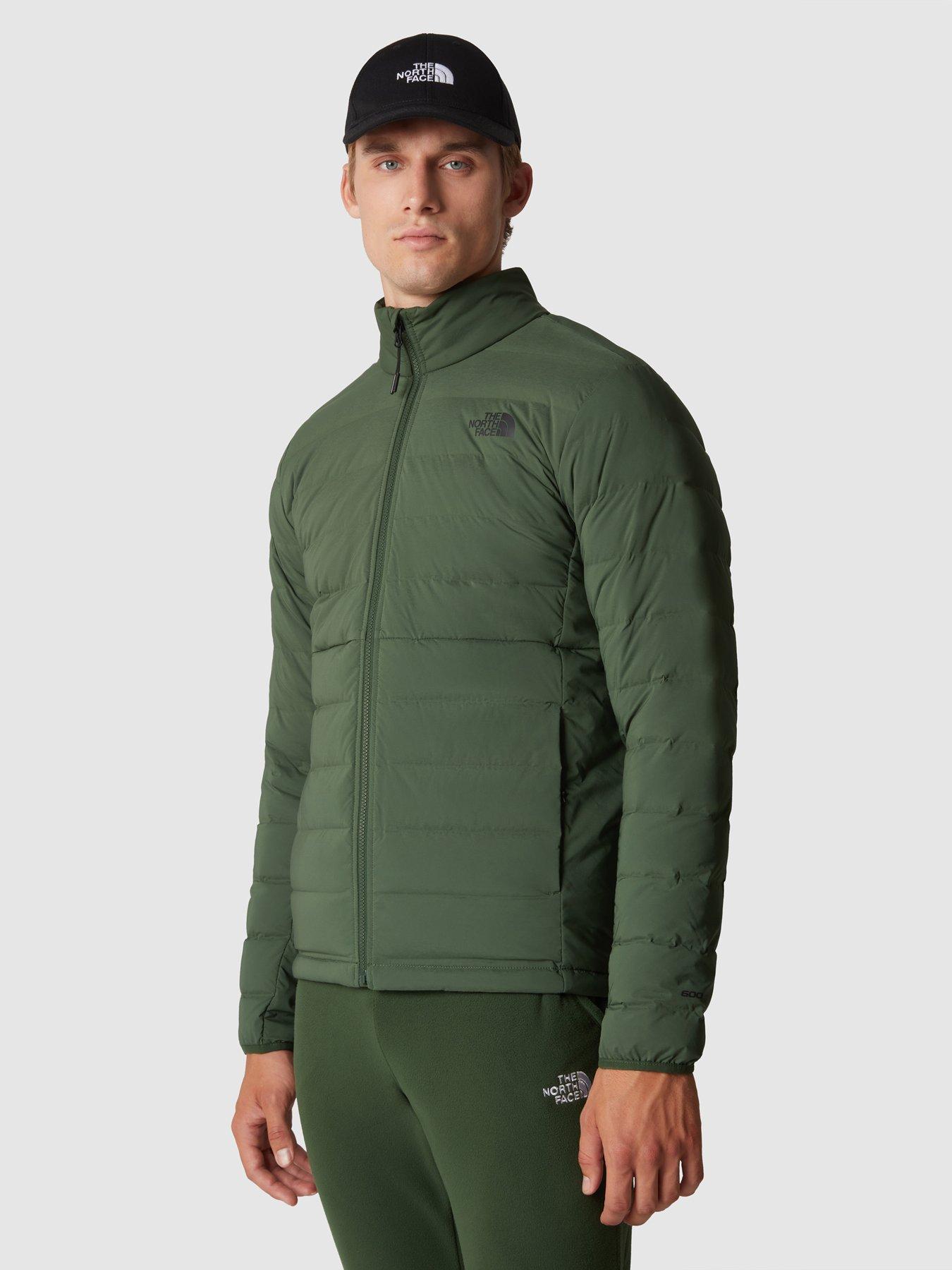 North face down outlet jacket green