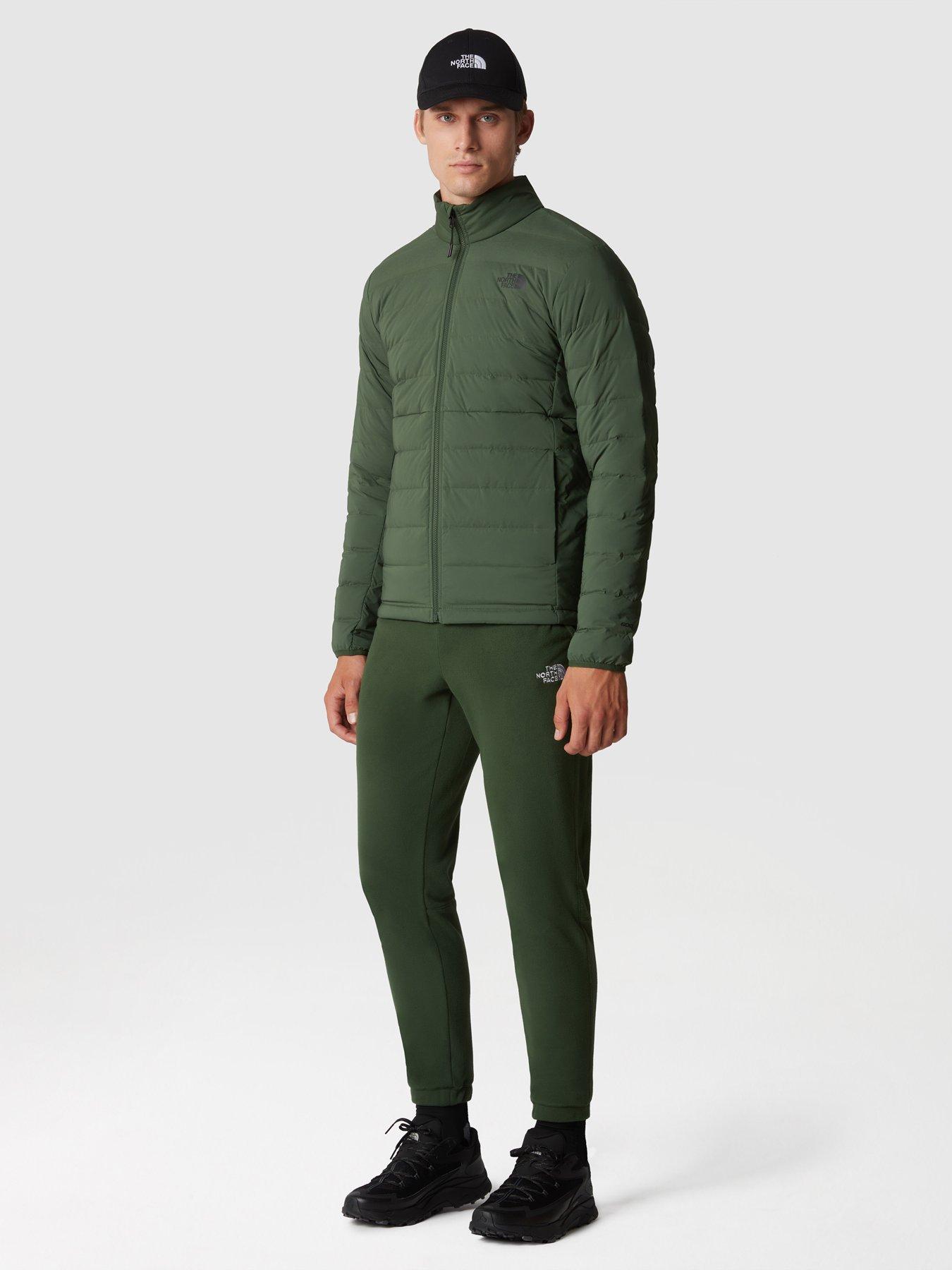 North face down jacket green sale