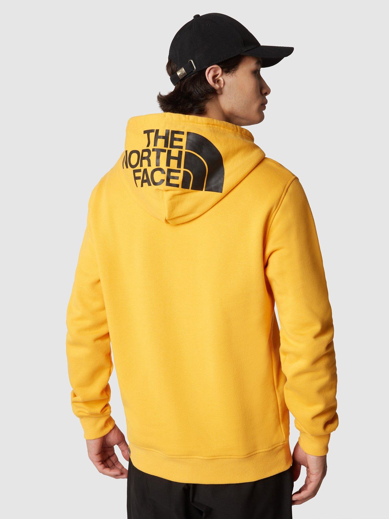 The north face yellow deals hoodie