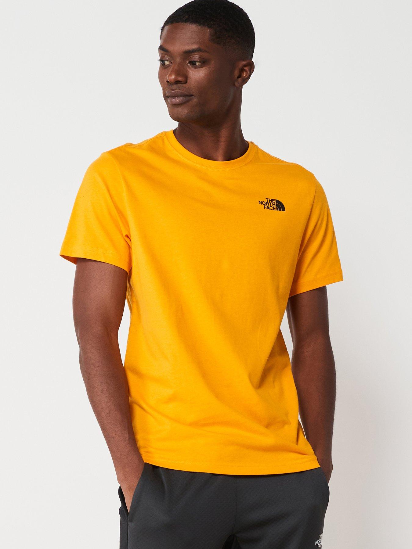 Yellow north face deals t shirt