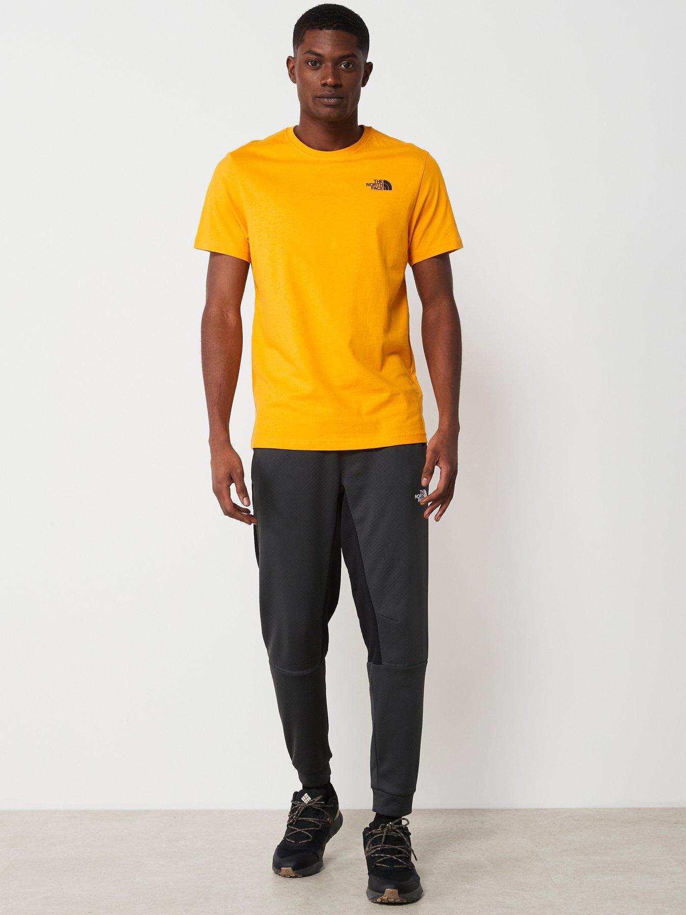 Yellow north store face shirt