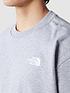  image of the-north-face-mens-essential-crew-grey