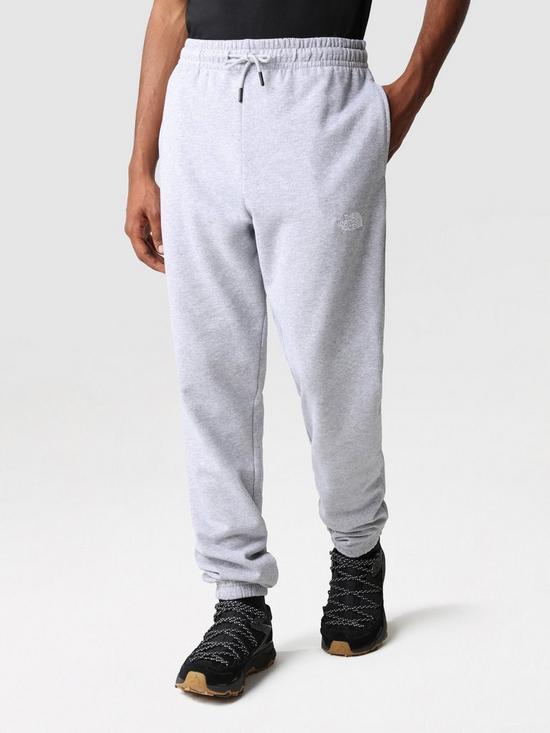 front image of the-north-face-mens-essential-joggers-grey