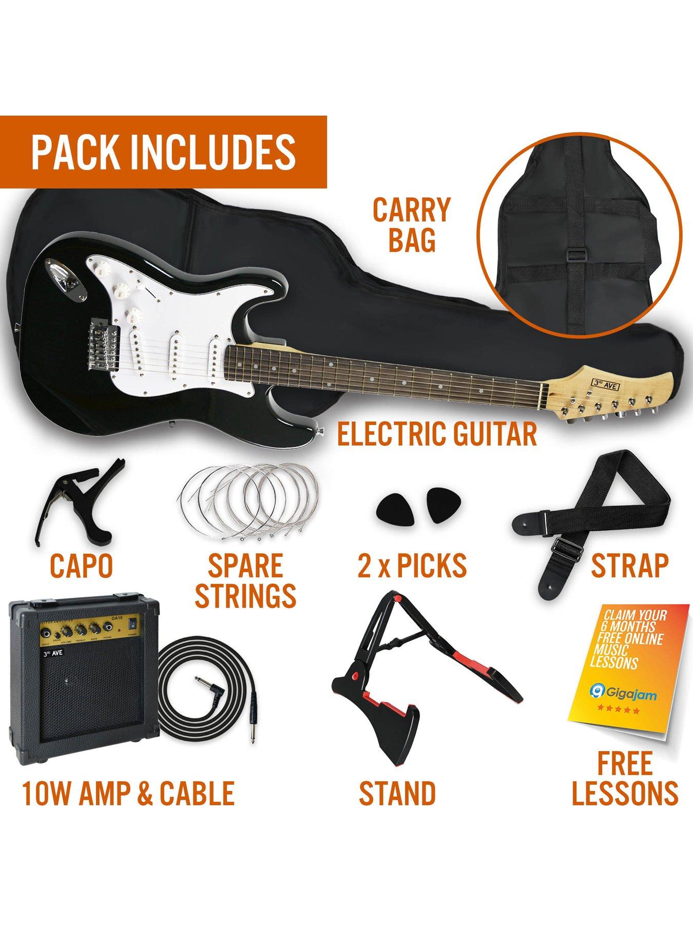 Beginner electric deals guitar package