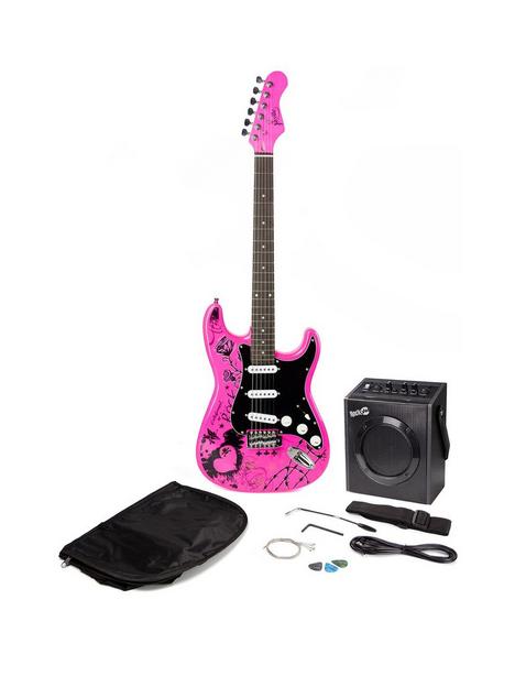 jaxville-pink-punk-electric-guitar-kit