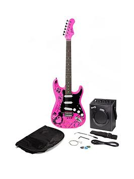 Jaxville Pink Punk Electric Guitar Kit