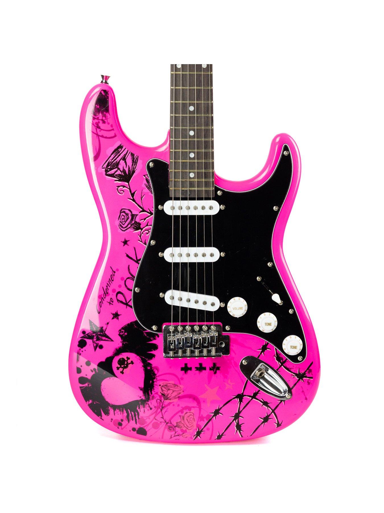 Electric 2024 pink guitar