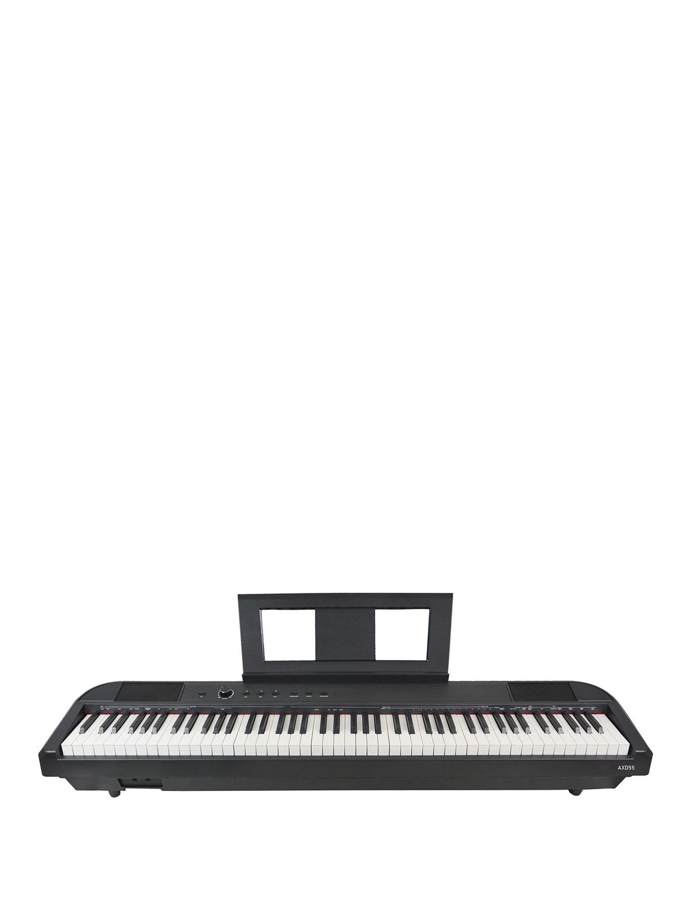 Axus 88 Key Portable Digital Piano In Black