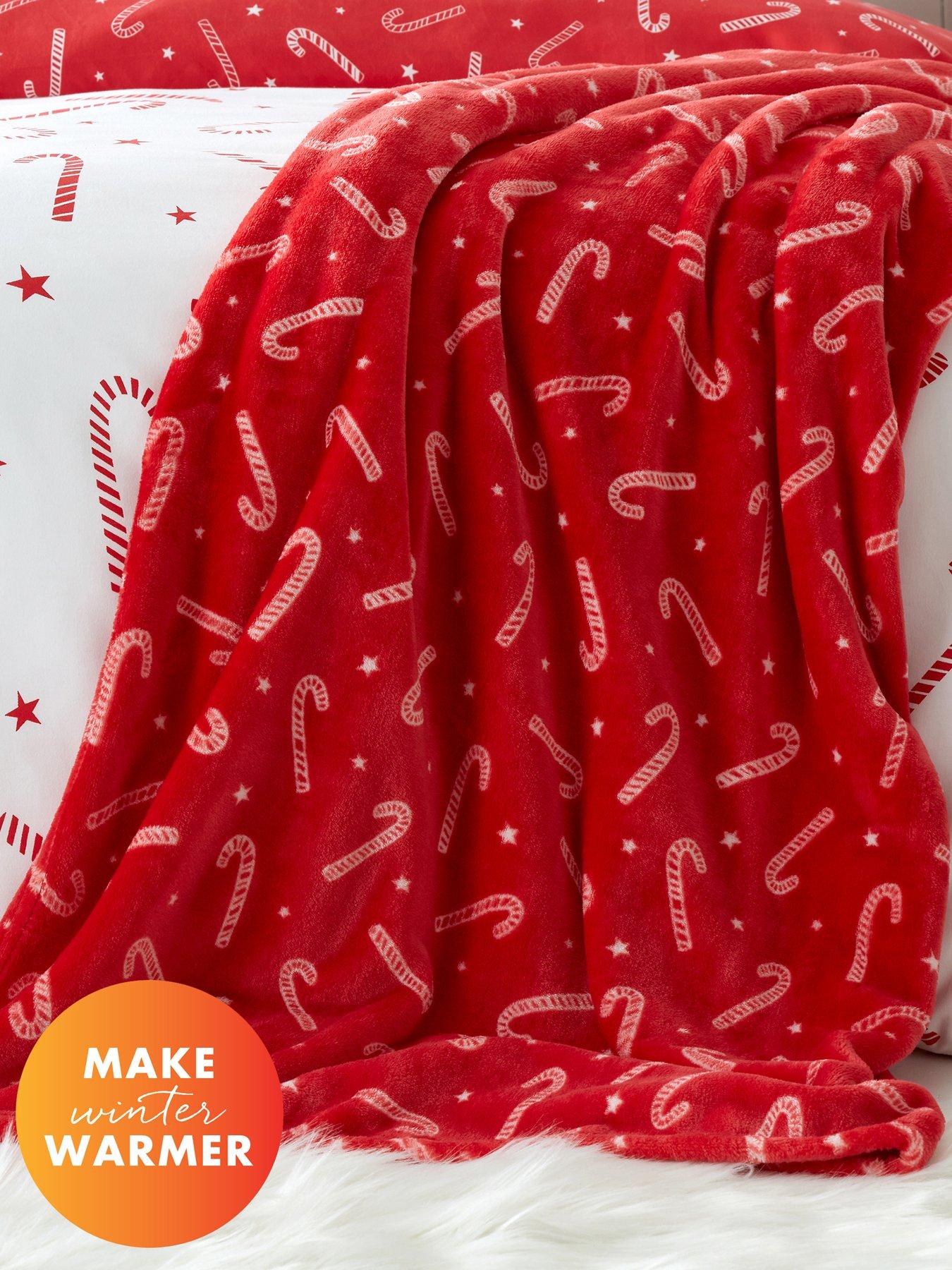 undefined Christmas Candy Cane Throw